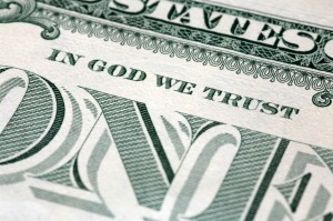 Compressed In God We Trust Currency